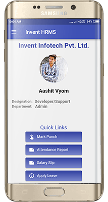 Mobile Application Screen Shot